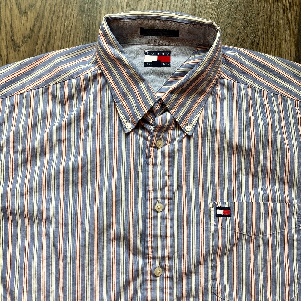 Tommy Hilfiger | Essential Striped Button Down XL